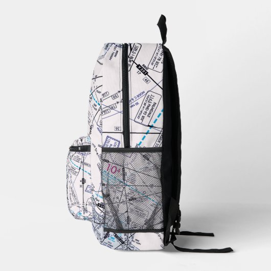 Luftfahrtskizze Bedruckter Rucksack (Rechts)