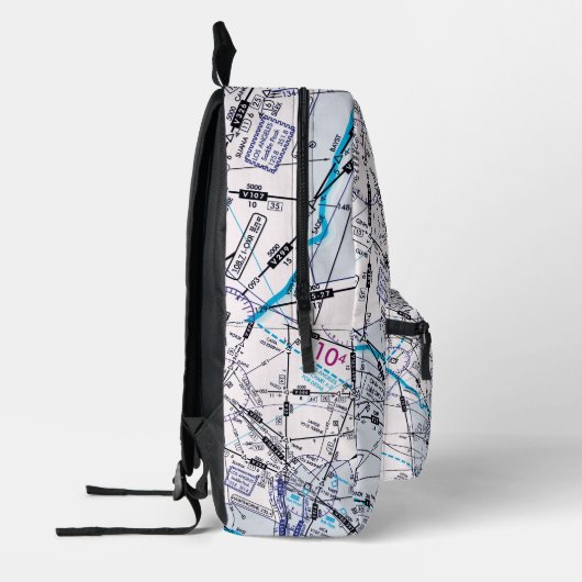 Luftfahrtskizze Bedruckter Rucksack (Links)