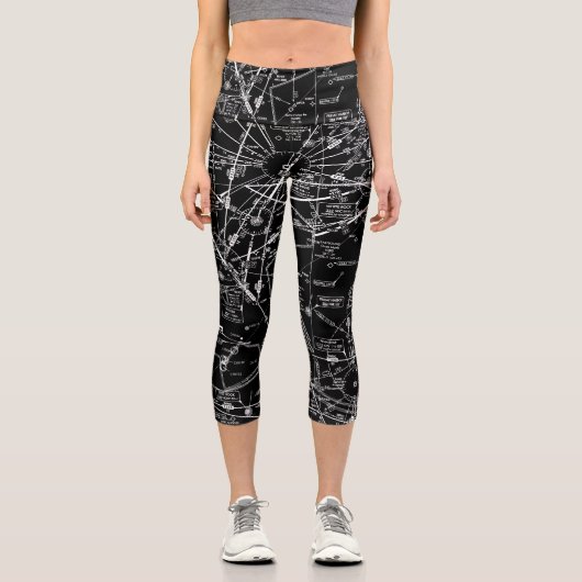 Luftfahrtskizze Capri Leggings (Vorderseite)
