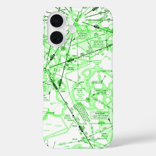 Luftfahrtskizze Case-Mate iPhone Hülle (Rückseite)