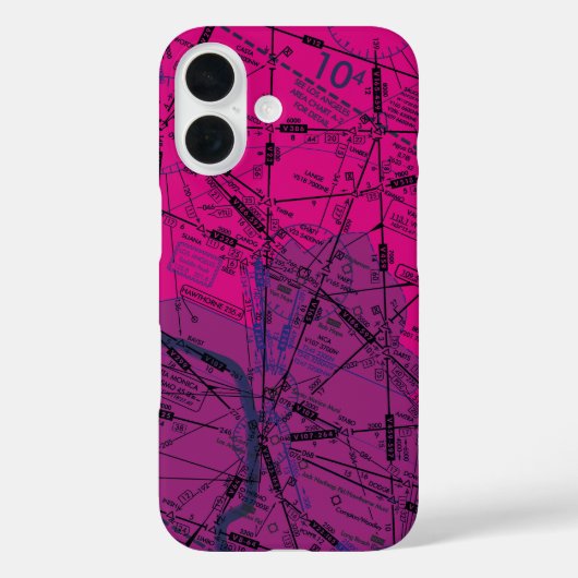 Luftfahrtskizze Case-Mate iPhone Hülle (Rückseite)