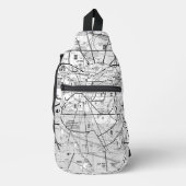 Luftfahrtskizze Crossbody Bag (Vorderseite)