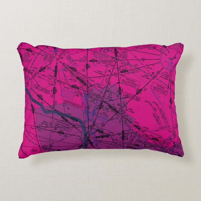 Luftfahrtskizze Dekokissen (Vorderseite)