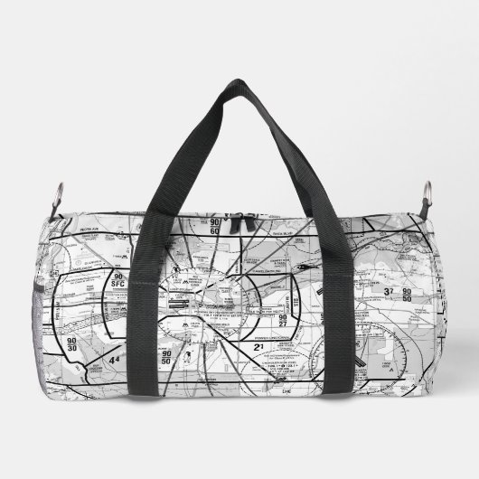 Luftfahrtskizze Duffle Bag (Rückseite)