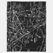 Luftfahrtskizze Fleecedecke (Vorderseite)