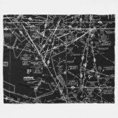 Luftfahrtskizze Fleecedecke (Vorderseite (Horizontal))