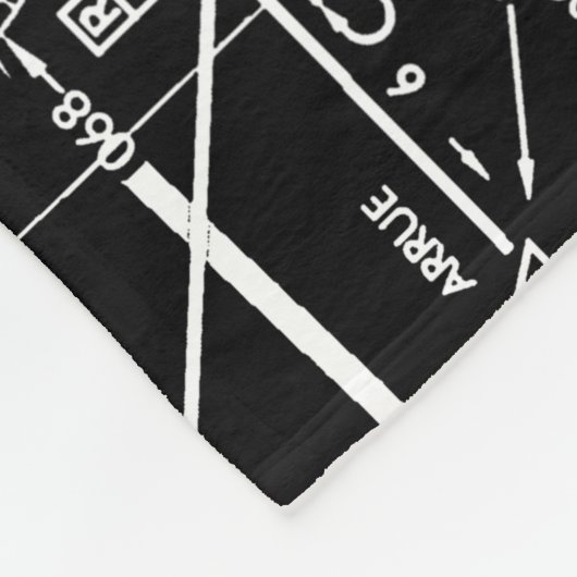 Luftfahrtskizze Fleecedecke (Ecke)