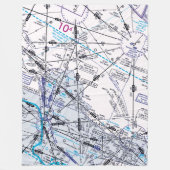 Luftfahrtskizze Fleecedecke (Vorderseite)