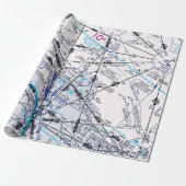 Luftfahrtskizze Geschenkpapier (Ungerollt)