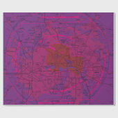 Luftfahrtskizze Geschenkpapier (Flach)