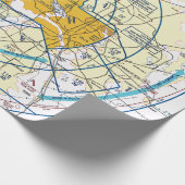 Luftfahrtskizze Geschenkpapier (Ecke)