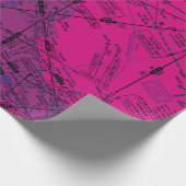 Luftfahrtskizze Geschenkpapier (Ecke)