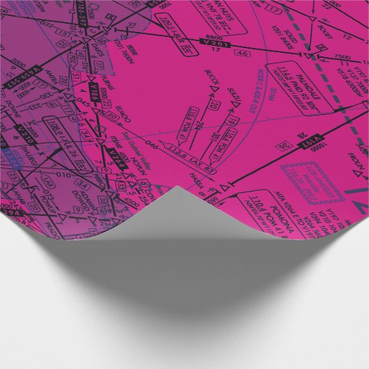 Luftfahrtskizze Geschenkpapier (Ecke)