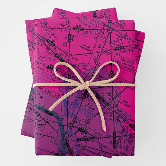 Luftfahrtskizze Geschenkpapier Set (Beispiel)