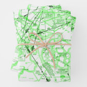 Luftfahrtskizze Geschenkpapier Set (Beispiel)