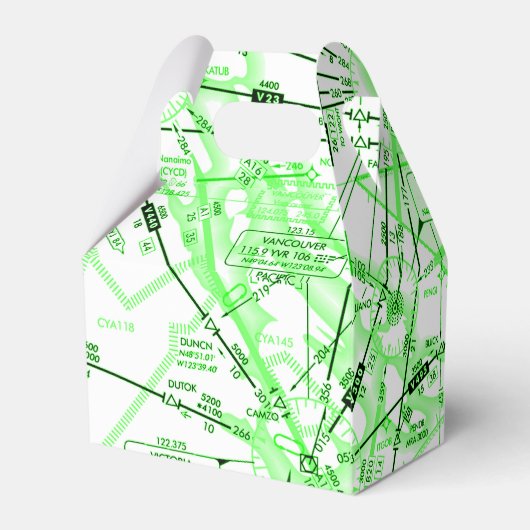 Luftfahrtskizze Geschenkschachtel (Rückseite)