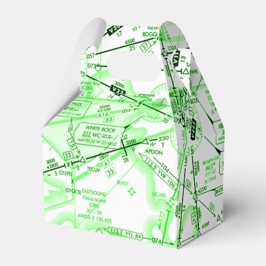 Luftfahrtskizze Geschenkschachtel (Vorderseite)