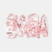 Luftfahrtskizze Geschenkschachtel (Ungefaltet)