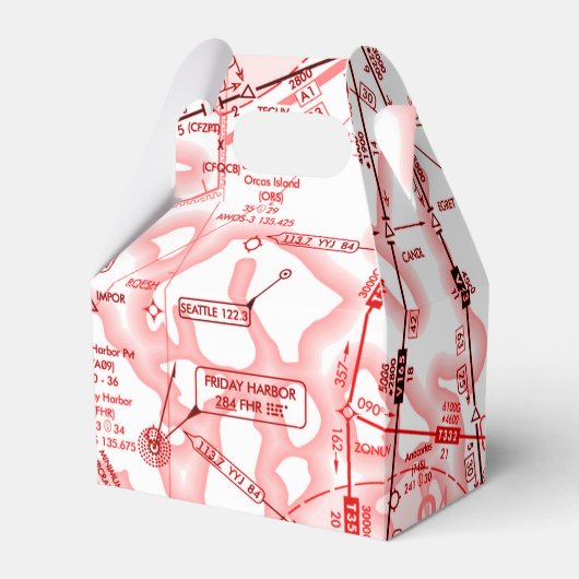 Luftfahrtskizze Geschenkschachtel (Vorderseite)