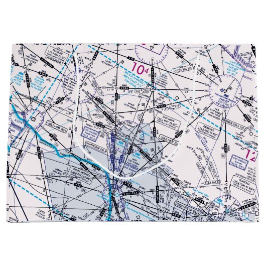 Luftfahrtskizze Große Geschenktüte (Vorderseite)