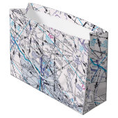 Luftfahrtskizze Große Geschenktüte (Rückseite Schrägansicht)