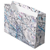 Luftfahrtskizze Große Geschenktüte (Vorderseite Schrägansicht)