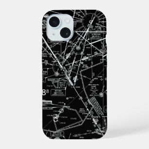 Luftfahrtskizze iPhone 15 Hülle