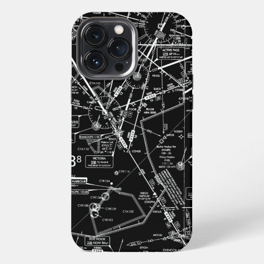 Luftfahrtskizze iPhone Hülle (Rückseite)