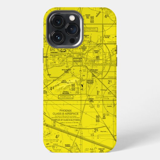 Luftfahrtskizze iPhone Hülle (Rückseite)