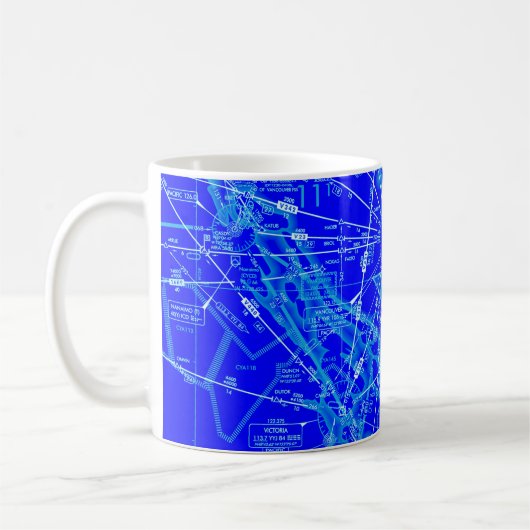 Luftfahrtskizze Kaffeetasse (Links)