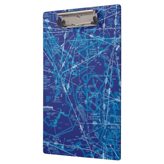 Luftfahrtskizze Klemmbrett (Links)