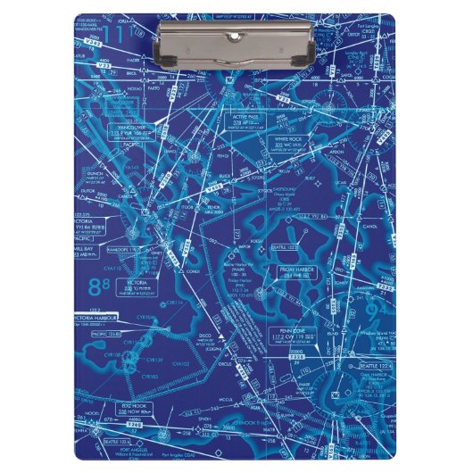 Luftfahrtskizze Klemmbrett (Vorderseite)