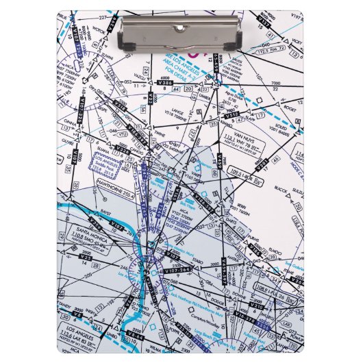 Luftfahrtskizze Klemmbrett (Vorderseite)