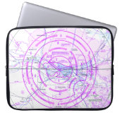 Luftfahrtskizze Laptopschutzhülle (Vorderseite)