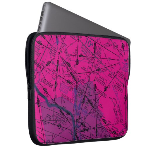 Luftfahrtskizze Laptopschutzhülle (Vorne Rechts)