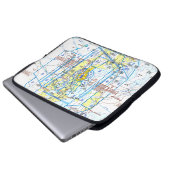 Luftfahrtskizze Laptopschutzhülle (Vorne Knopf)