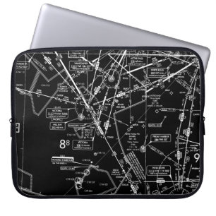 Luftfahrtskizze Laptopschutzhülle