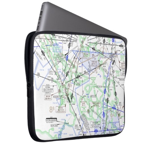 Luftfahrtskizze Laptopschutzhülle (Vorne Rechts)