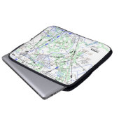 Luftfahrtskizze Laptopschutzhülle (Vorne Knopf)