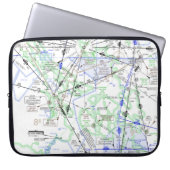 Luftfahrtskizze Laptopschutzhülle (Vorderseite)