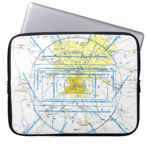 Luftfahrtskizze Laptopschutzhülle