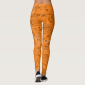 Luftfahrtskizze Leggings (Rückseite)