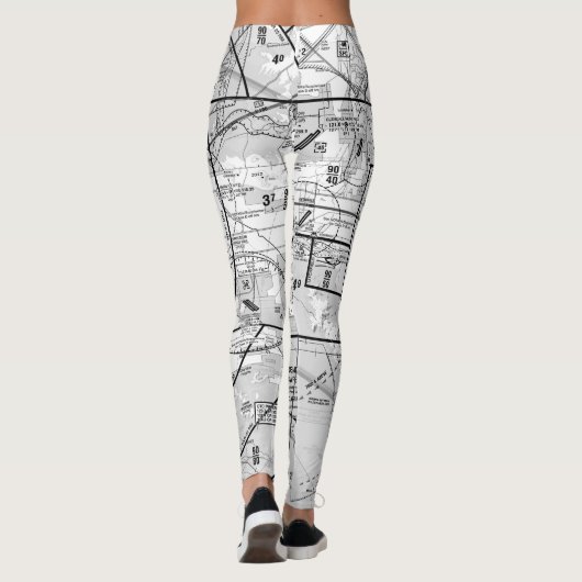 Luftfahrtskizze Leggings (Rückseite)