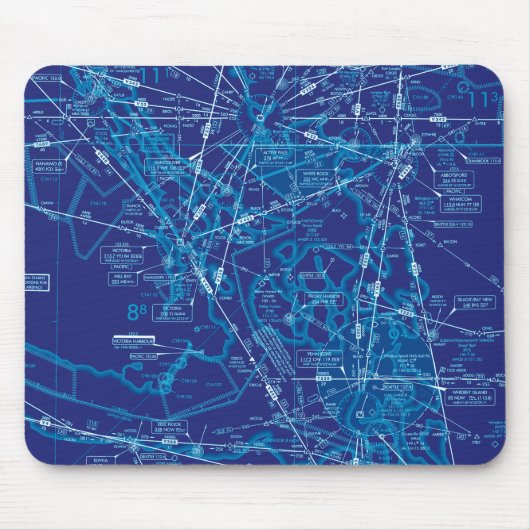 Luftfahrtskizze Mousepad (Vorne)