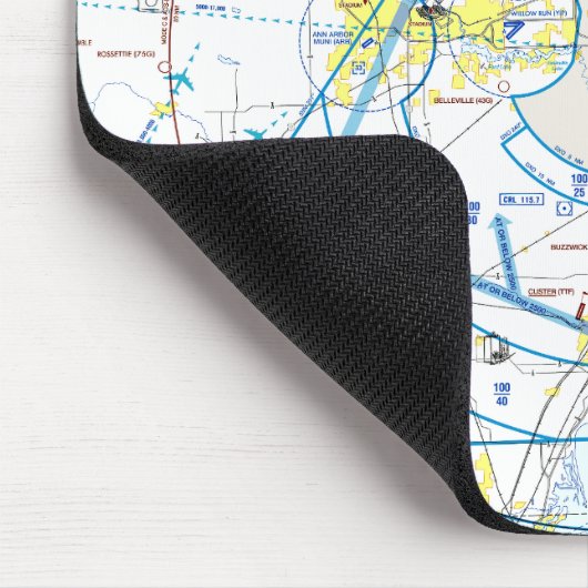 Luftfahrtskizze Mousepad (Ecke)