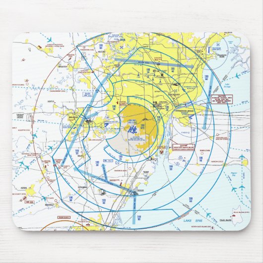 Luftfahrtskizze Mousepad (Vorne)