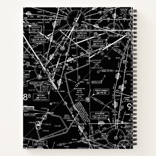 Luftfahrtskizze Notizblock (Rückseite)