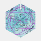 Luftfahrtskizze Ornament Aus Glas (Rückseite)