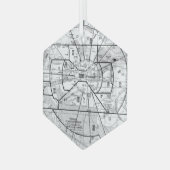 Luftfahrtskizze Ornament Aus Glas (Vorderseite Links)