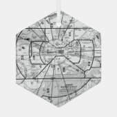 Luftfahrtskizze Ornament Aus Glas (Rückseite)